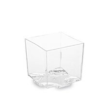 Miska hranatá Finger food číry 4,4x4,4x4,3cm 65ml 20ks/bal 50bal/krt