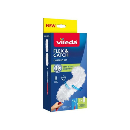 Vileda Flex & Catch prachovka s krátkou rukoväťou