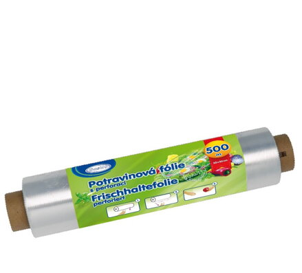 Fólia 30cm/500m potravinová s perforáciou jednotlivo bale 4sk/krt