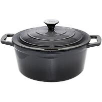 Liatinový hrniec s vekom 10cm 35cl sivý LAVA