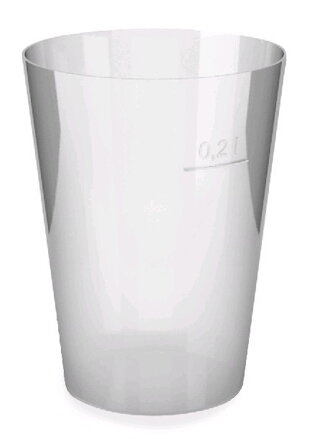 Pohár 200ml kryštál na vodu 50ks/bal, 20bal/krt, 1000PK, plast
