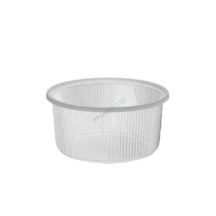 Miska  okrúhla priesvitná 250ml D101mm pre viečko 77400 100ks/bal 1000PK