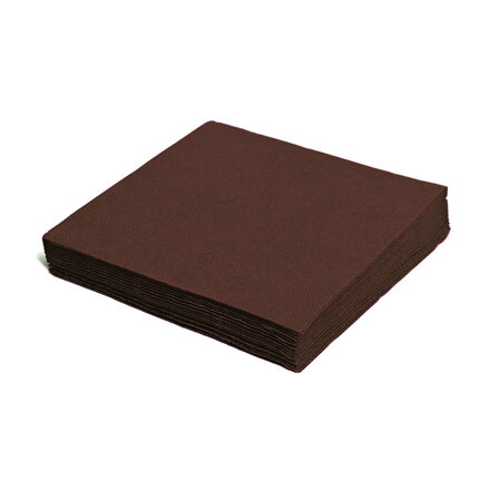 Obrúsky hnedé  2-vrst. 33cm 50ks/bal