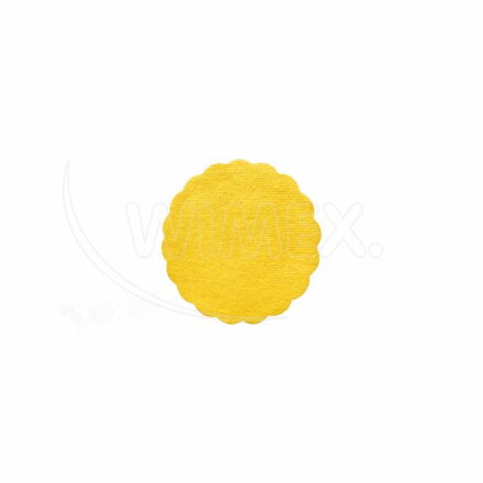 Rozetky žlté AIRLAID 9cm 500ks 9bal/PK