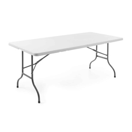 Stôl cateringový obdĺžnik 152x70x74cm, skladací, plast+kov