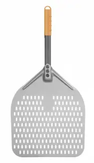 Lopata na pizzu 350x710mm perforovaná krátka rúčka HENDI