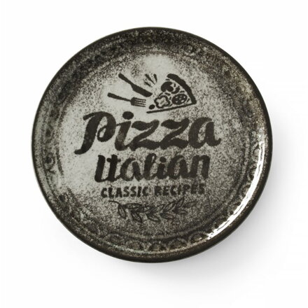 Tanier na pizzu 33cm porcelán čierny