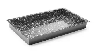 Plech na pečenie GN1/1-60mm smaltovaná oceľ, ostré rohy do konvektomatu