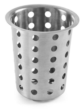 Košík na príbory okrúhly D97x137mm, do umývačky alebo zásobníka, antikor