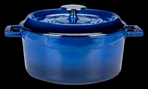 Liatinový hrniec s vekom D24cm 4,49l oranž. LAVA