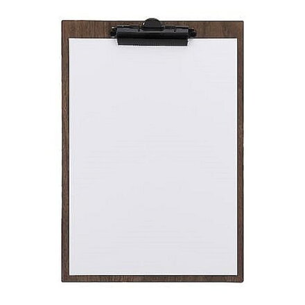 Doska A4 s klipom na denne menu hnedá
