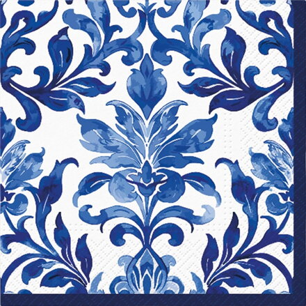 Obrúsky AIRLAID 40x40cm Indigo Weave 50ks/bal 8PK