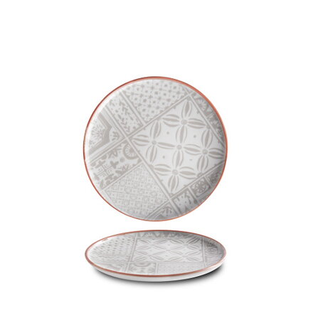 Tanier plytký 20cm Optimo Mosaic Bold Red Line DecoLab