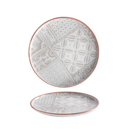 Tanier plytký 29cm Optimo Mosaic bold Red Line DecoLab