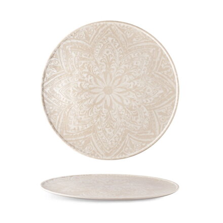 Tanier "PIZZA" 32 cm NODIC bežový porcelán 3ks/bal