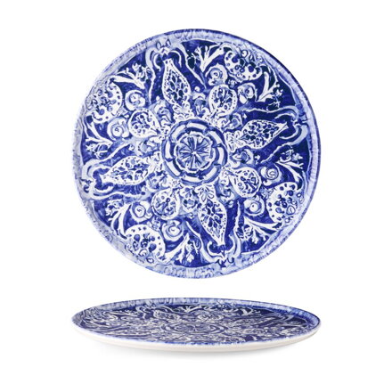 Tanier "PIZZA" 32 cm NODIC modrý porcelán 3ks/bal