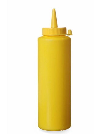 Fľaša na omáčky 0,2l žltá D50 x 185mm