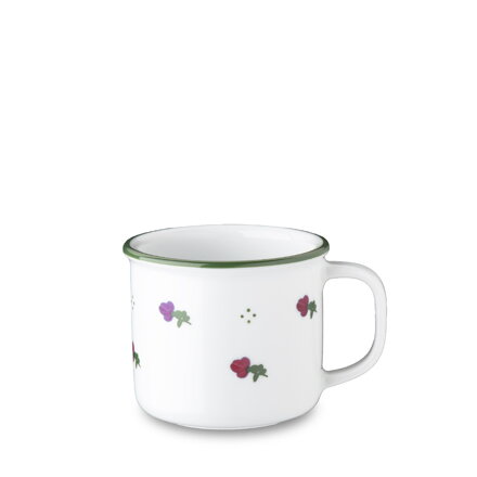 Šálka 18cl RETRO Alt aussee Red, porcelán