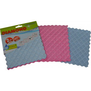 Microutierka špongiová 19x17cm Diamond 2ks/bal/12bal/krt