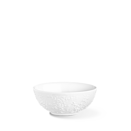 Miska 15cm  STONE raw, porcelán biely