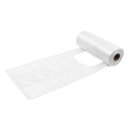 Taška s ušami mikrot. 3kg 22+11x39cm HDPE 250ks/rol 20PK transparentná 6mic