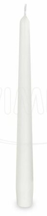Sviečka kónická biela 10ks/bal 12PK/12krt