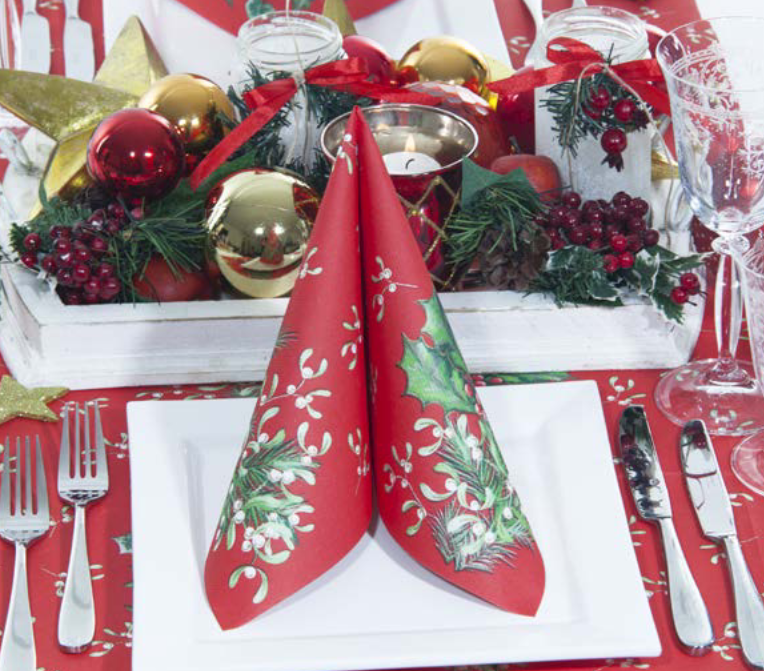 Obrúsky Linclass Premium 40x40cm Elisa Vianoce 6PK/50ks