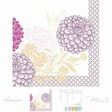 Obrúsky 40x40cm clarissa fialové 50/bal 6PK linclass premium