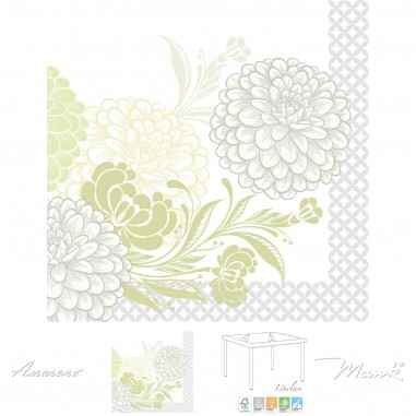 Obrúsky 40x40cm clarissa zelené 50/bal 6PK linclass premium