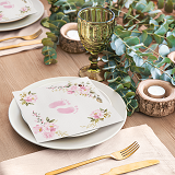 Obrúsky AIRLAID 40x40cm Baby Feet light pink 50ks/bal 8PK