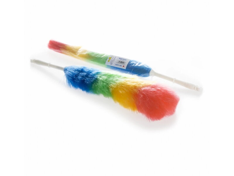 Prachovka s rúčkou elektrostatické vlákno biela