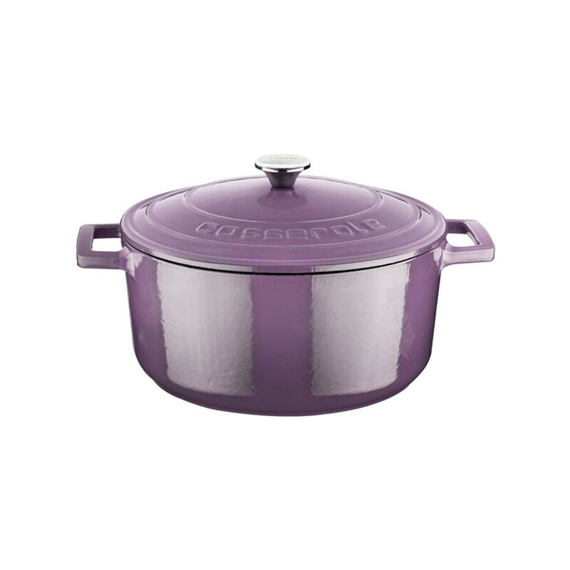 Liatinový hrniec s vekom D20cm 2,82l fialový LAVA