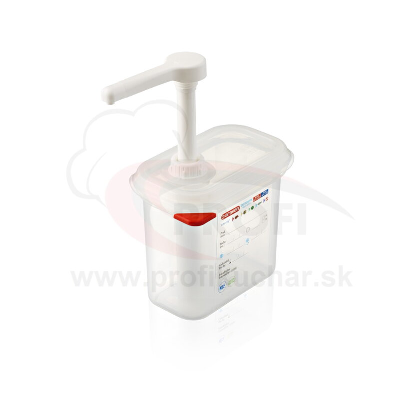 Dávkovač studených omáčok GN 1/9 1,5L polypropylen