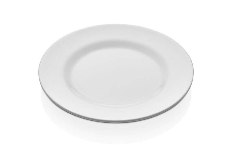 Tanier dezertný melamin 21cm biely, 12ks/72PK
