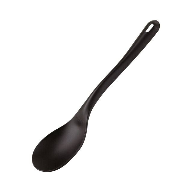 Lyžica 35cm plast,čierna 10PK