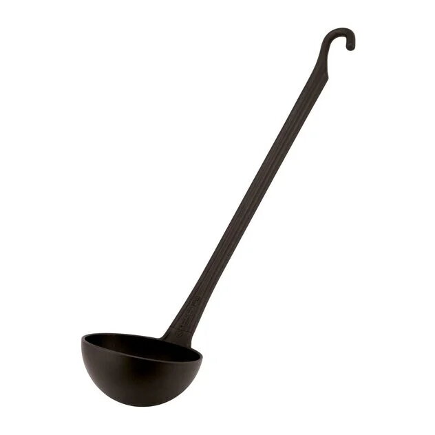 Naberačka s háčikom 10cm,37,5cm,plast,čierna