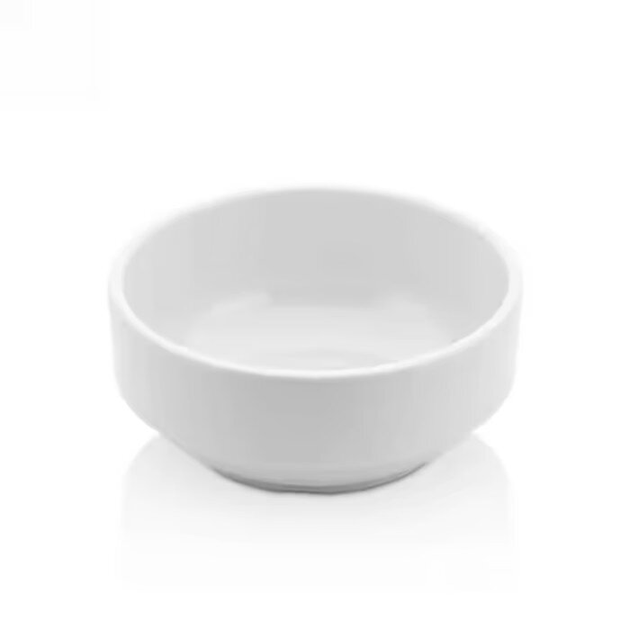 Miska malá melamin, d 10cm, h. 4,3cm, biela, 6ks/144PK