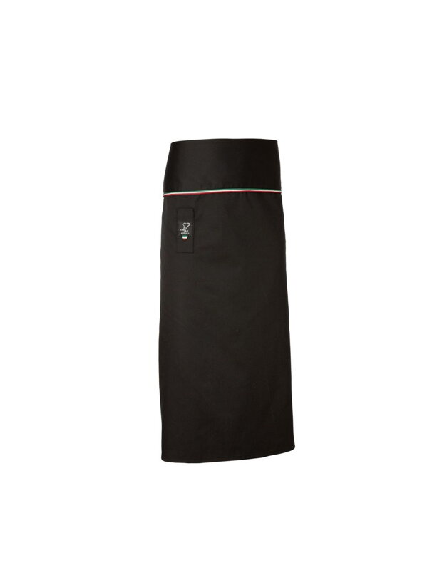 Zástera Alex čierna od pása dlhá Chef style