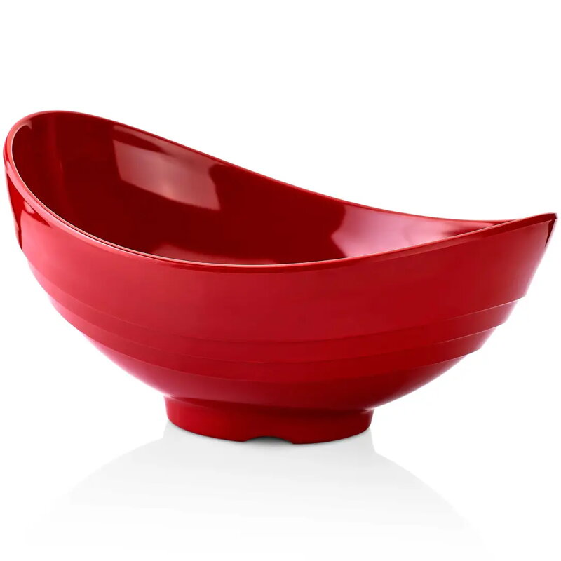 Misa červená melamin ovál 36x28cm melamin 8PK
