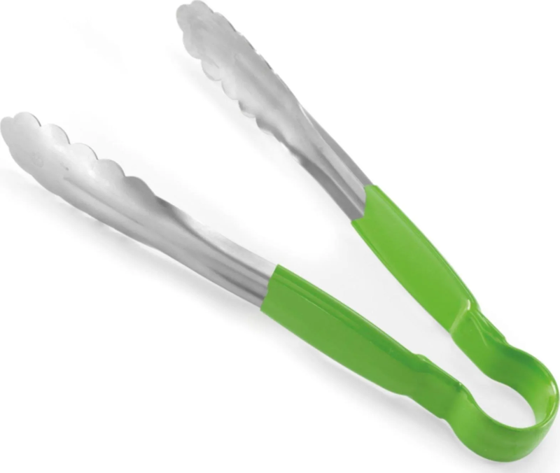 Kliešte servírovacie 30cm zelené antikor plast. rúčka