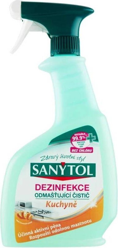 Sanytol-dezinfekcia-odmasťovač spray kuchyňa 500ml, 12/PK