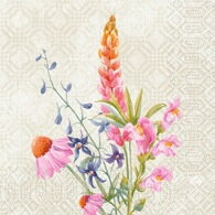 Obrúsky Floret 3vr. 33x33cm 50ks/bal 10bal/krt