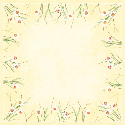 Obrus Dunicel Daffodil Joy 84x84cm 20ks/bal 5bal/krt