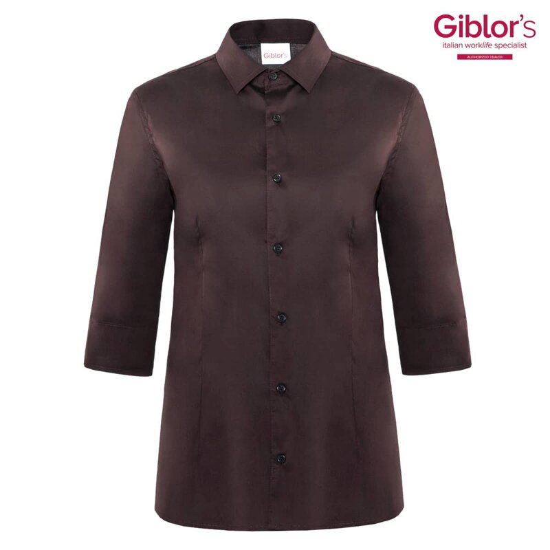 Košeľa Flavia dámska hnedá/Marrone, 3/4rukáv, Cotton stretch