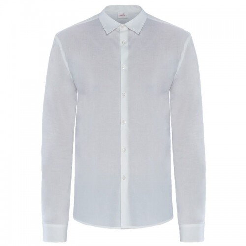 Košeľa pánska Peter biela dlhý rukáv, 97% cotton 3% elastan