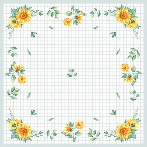 Obrus Sunflower Day Dunicel 84x84cm 20ks/bal 5bal/krt