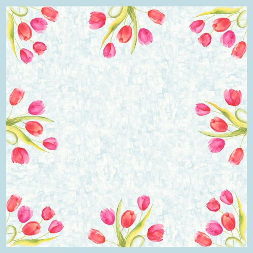 Obrus Dunicel Painted Tulips 84x84cm 20ks/bal 5bal/krt