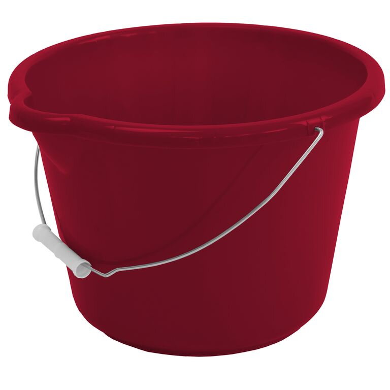 Vedro 12l s výlevkou plast červené Jotta 