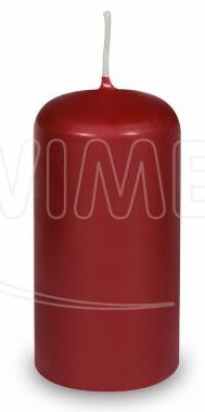 Sviečka valcová bordová 40x80mm 4ks/bal