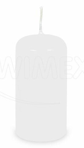 Sviečka valcová biela 50x100mm 4ks/bal 12bal/krt